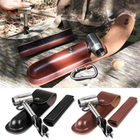 Multifunctional Survival Settlers Tool Bushcraft Hand Auger Wrench Wood Drill Peg and Manual Hole Maker Multitool