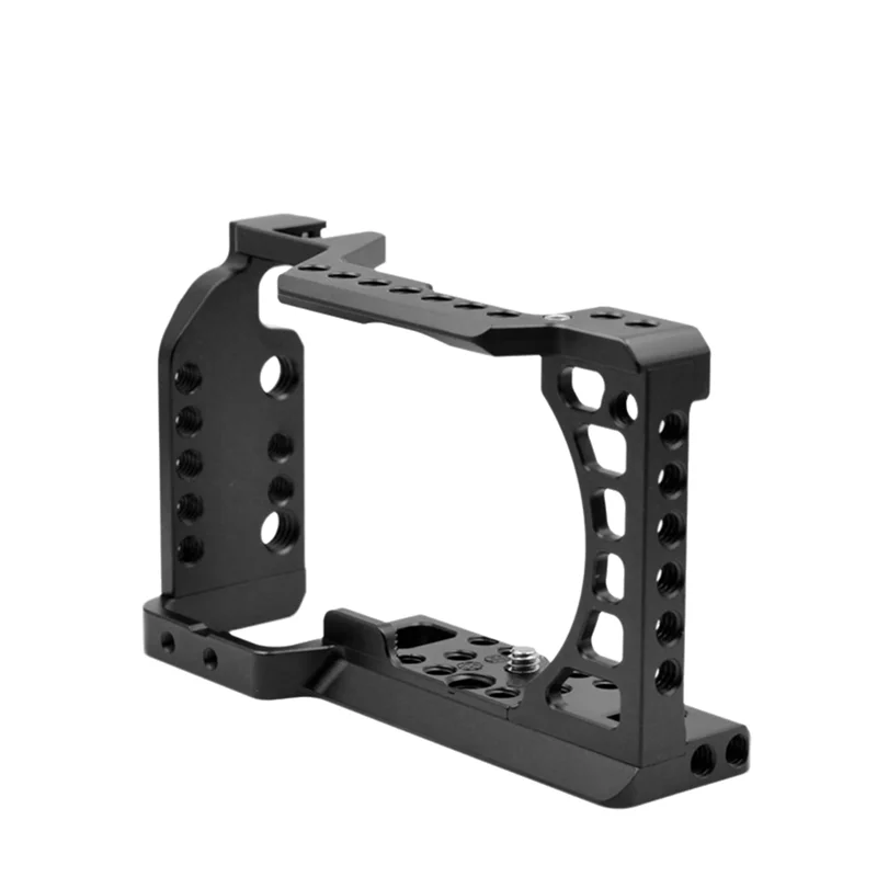 N91R-Aluminum Alloy Camera Cage Rig With Cold Shoe Mount For Sony A6000/A6300/A6400/A6500 Cameras