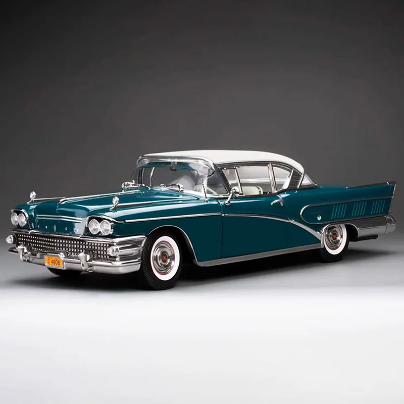 Modelo de Carro em Liga de Platina Sun Star 1:18 para Edição Limitada Riviera 1958