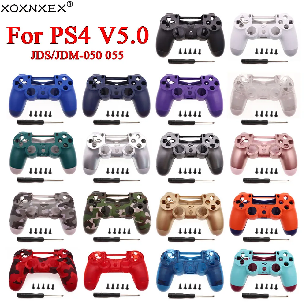1-conjunto-de-pecas-para-o-comando-ps4-v50-incluindo-a-carcaca-completa-modelo-jds-050-jdm-055-com-parafusos-e-ferramentas