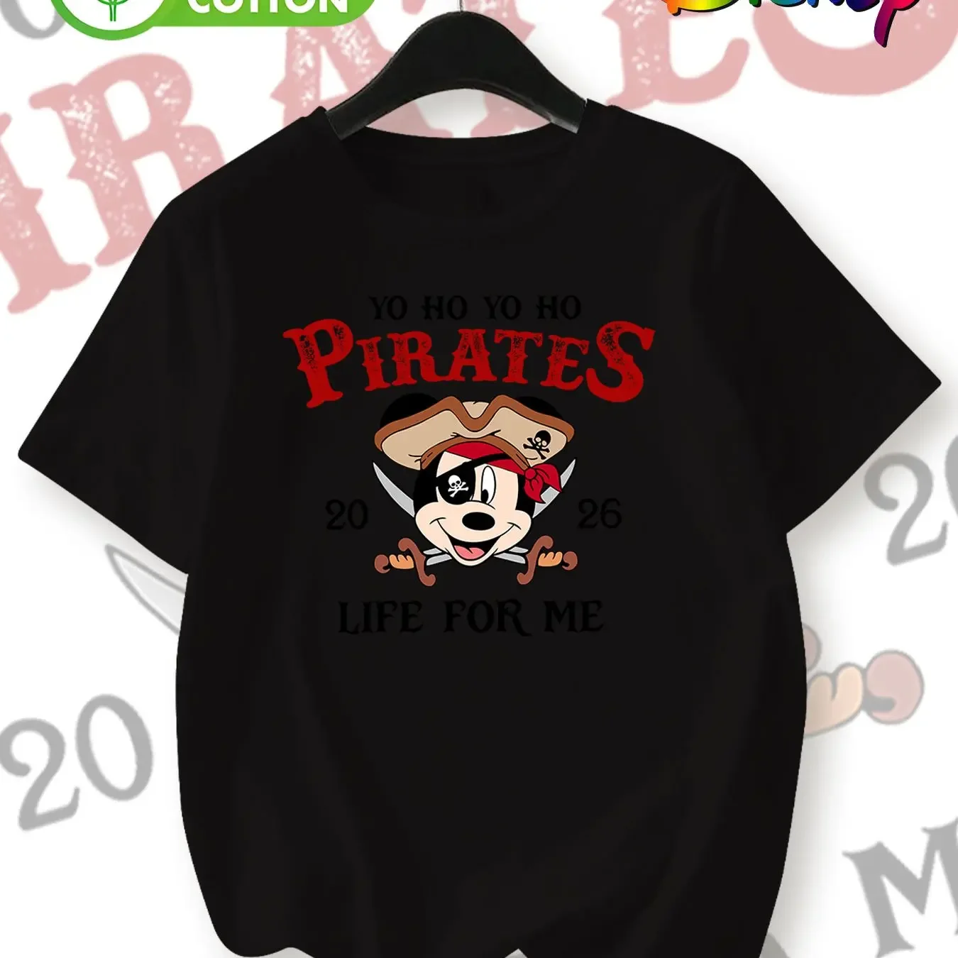 Pirate Costume Pirate Night PIRATES LIFE for ME Print - men's Summer New Fashion Pure Short Sleeve T-Shirt