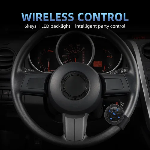 Imagen 2 del producto Botones de Control de volante inalámbricos para coche, Control remoto de 6 teclas para Android, Radio, DVD, GPS, Comando Multimedia