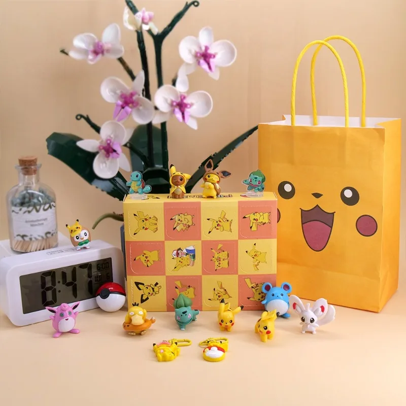 Uroczy Pokémon Pikachu Blind Box Anime Zabawka Niespodzianka dla Dzieci Kreskówkowa Śliczna Ozdoba Poke Blind Box Prezent Urodzinowy Nowy Hurt