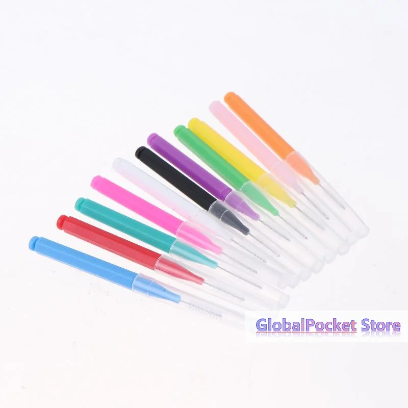 [TG823]100Pcs/box Interdental Brushes Travel Case For Teeth Cleaning Health Care Tooth Interdental Cleaners Dental Teeth