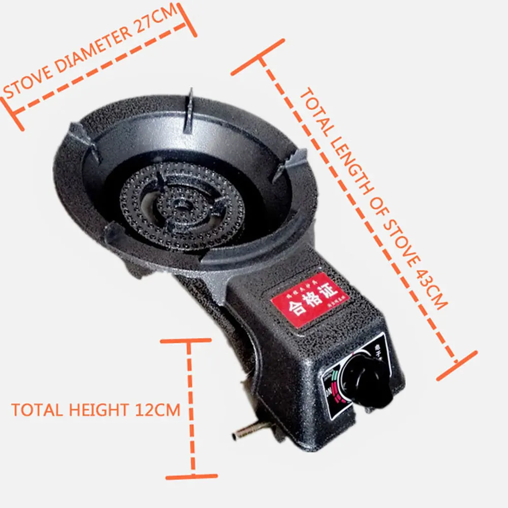 Estufa de Gas de cocina, quemador de Gas de fuego feroz, quemador de estufa de Gas Natural licuado, estufa de cocina rápida Gasherd