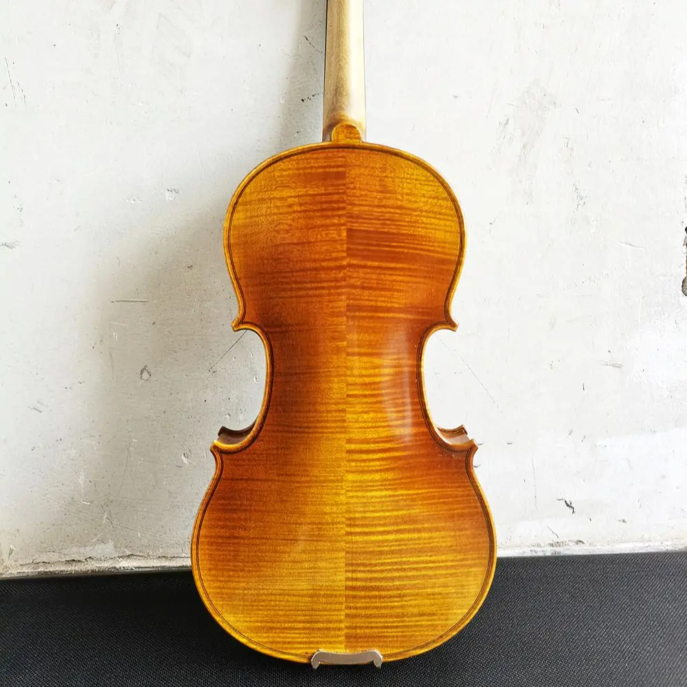 Hand made 7/8 4/4 woman Miss Stradivarius red yellow violino Italian Vintage Oil-Based Varnish Violin musical instrument