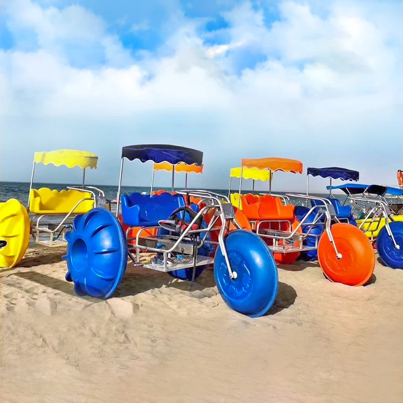 Wasserpark Zubehör schwimmende Dreirad Kunststoff Fuß pedal Boot Freizeit Wasser Tribike