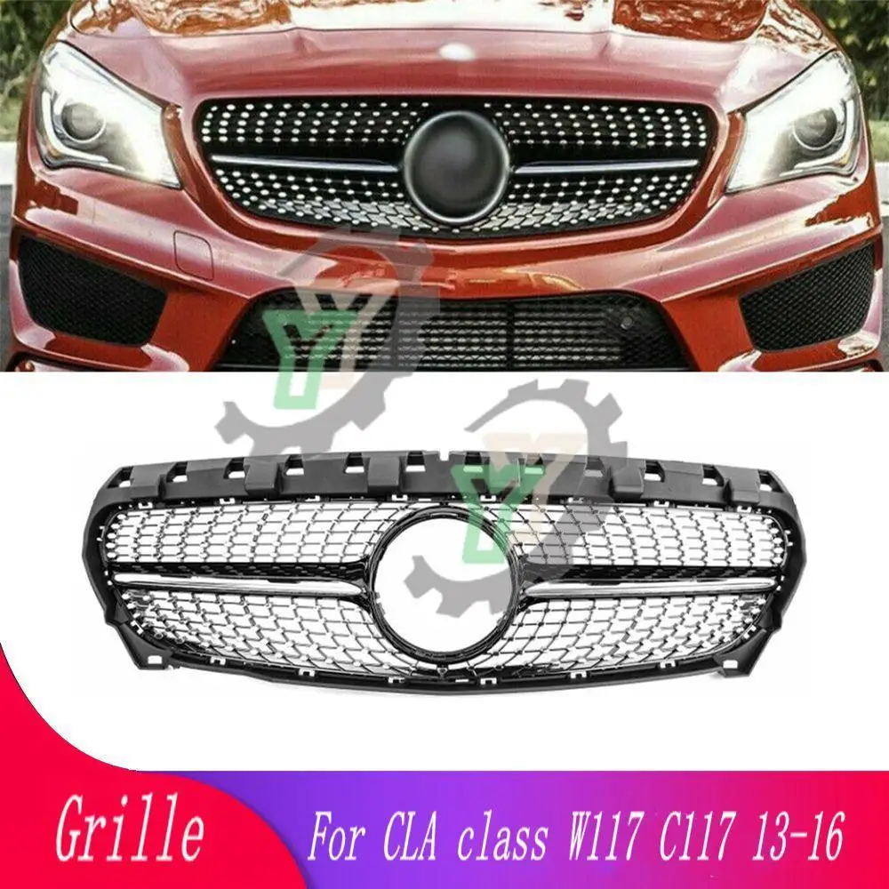 

C117 Grille Front Bumper Upper Grilles Racing Grill For Mercedes-Benz W117 CLA180 CLA200 CLA250 CLA260 CLA45 2013 2014 2015 2016