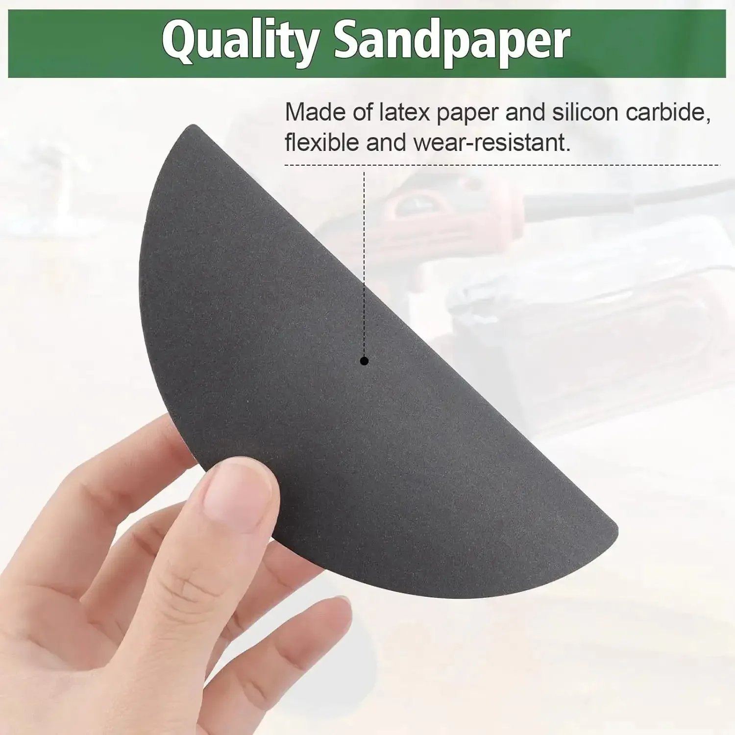 Sandpaper 5Inch, Grit 1000/1500/2000/3000/4000/5000 …Sandpaper Pads, Round, No-Hole, Wet and Dry Sanding Discs, Random Tra