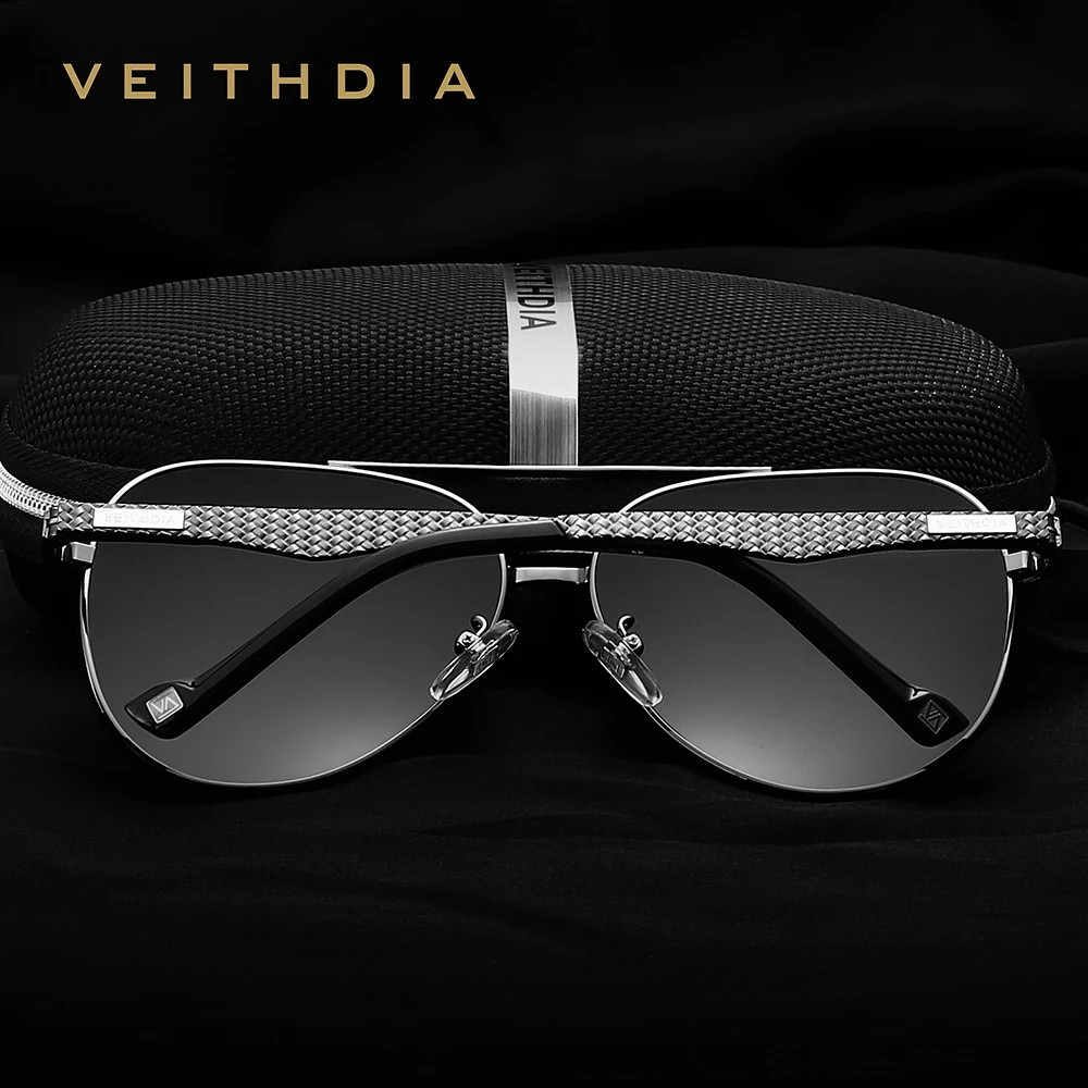 Óculos de sol VEITHDIA com arm - Sunglasses Aviator Polarized avaliação e preço