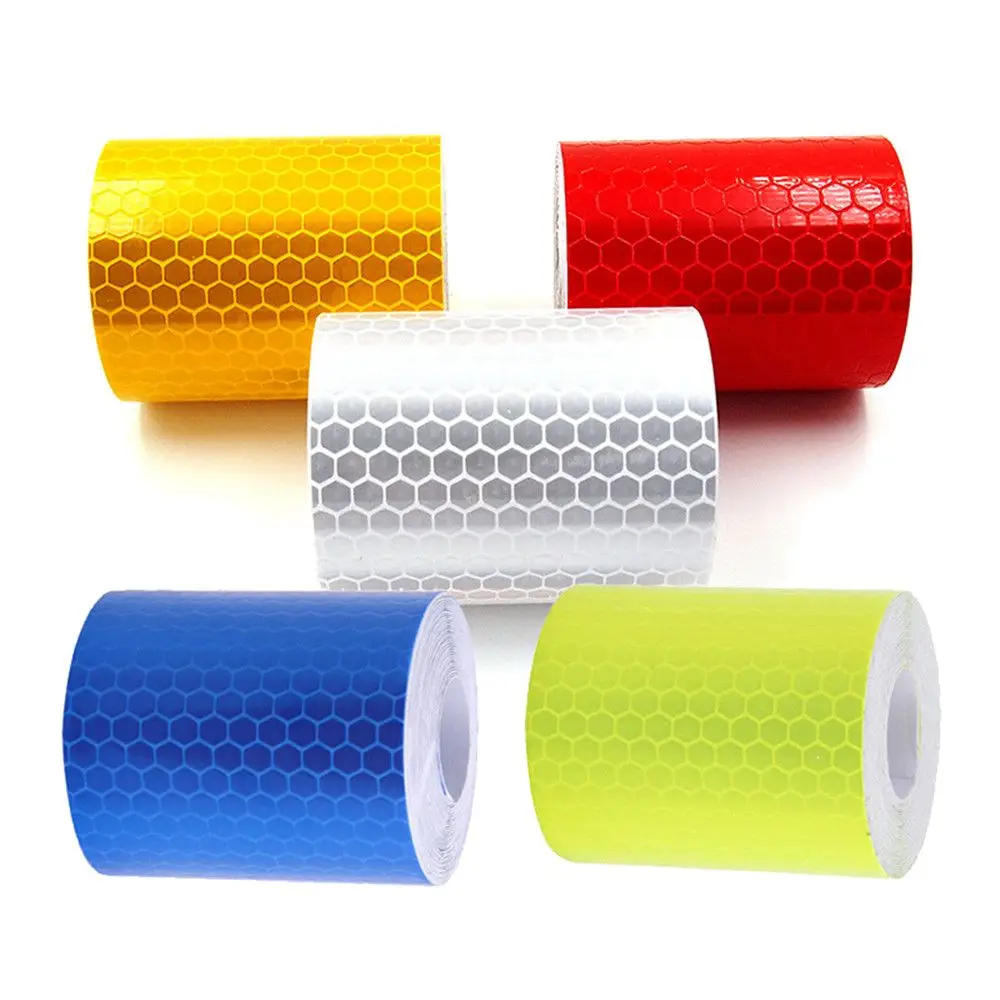 Auto Motorcycle Sticker Bicycle Car Decoration Stickers Strip Roll Reflector Protective Tape Reflective Sticker Safety Warning