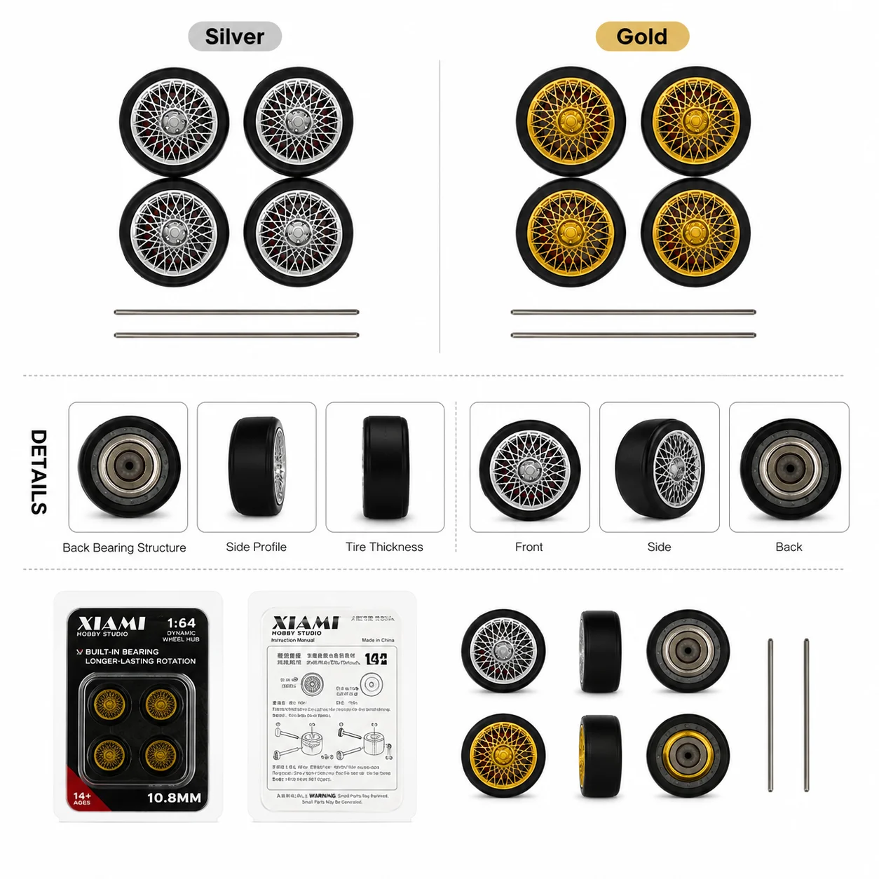 X-Scale 1/64 モデルカー用ラバータイヤ、ブレーキ - Tire Insert Foam のレビューと価格