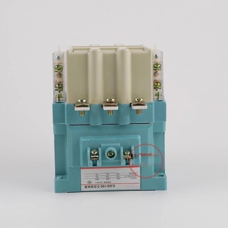 AC Contactor CJ20-100A 110V 220V 380V Equal Voltage Silver Contact