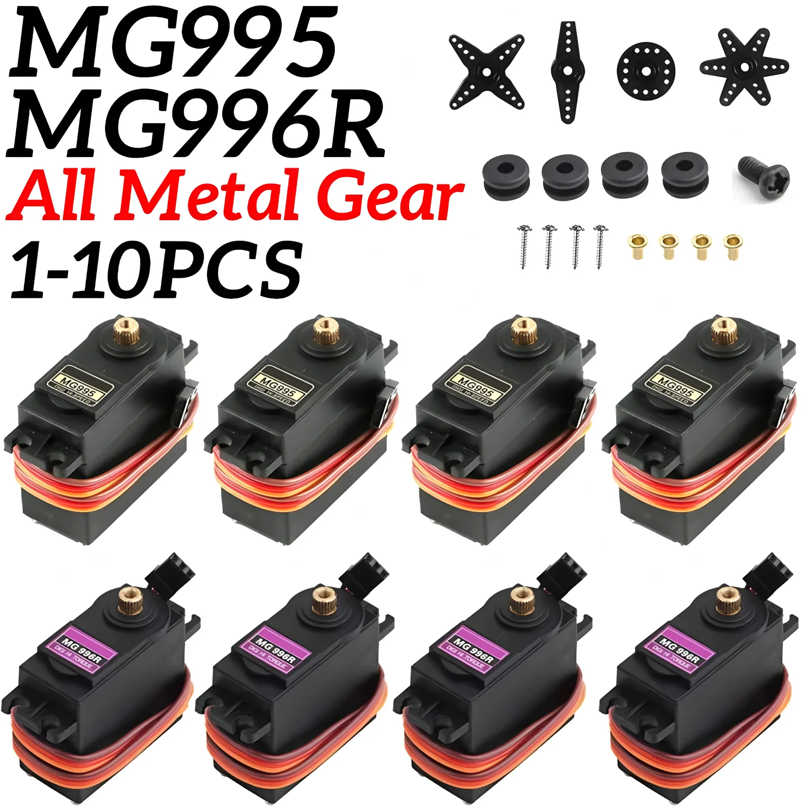 MG996R Servi Servo Digale Metal Gear Per JR Auto Modello RC Elicottero