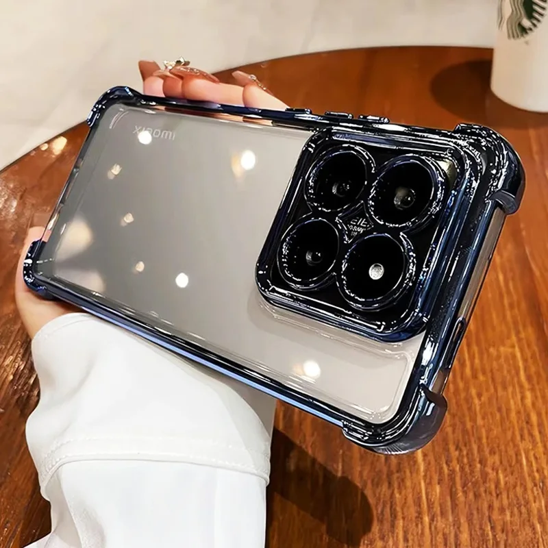 حافظة لهاتف Xiaomi Redmi 15 15C Note 15 13 Note 14 Pro Plus 13C 14C 4G 5G غطاء خلفي مطلي من السيليكون الشفاف المقاوم للصدمات #1