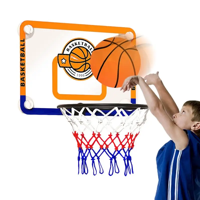 

Bedroom Basketball Hoop For Wall No Slipping Wall-Mounted Toy Basketball Foldable Hoops & Goals Bedroom Basketball Hoop For