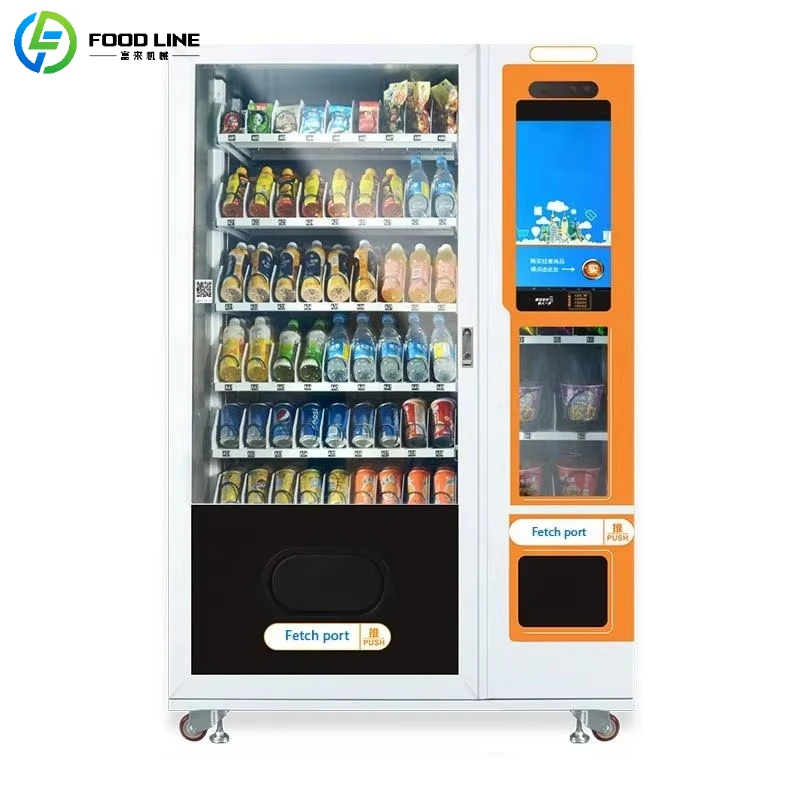 

Customized Automatic Snacks & Drinks Vending Machine Commercial Self-Service Beverage Food Dispenser for Shopping Mall Office