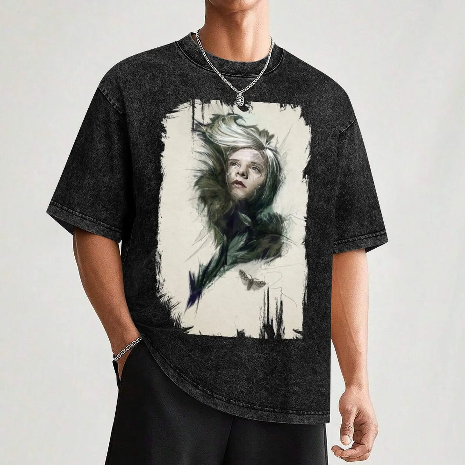 Aurora Aksnes T-Shirt rapper graphic tees blus fashion Korea kaus khusus untuk pria grafis