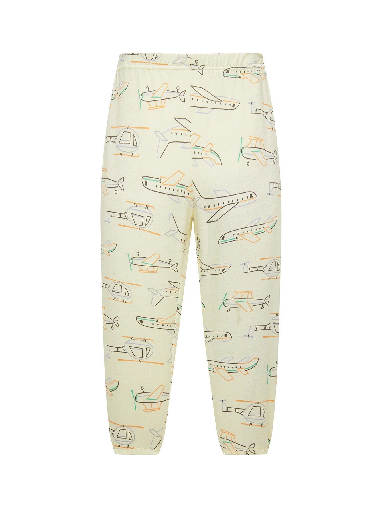 Kinder-Schlafanzug-Set aus 100% Baumwolle mit Vollflächigem Cartoon-Flugzeug-Druck, Langarm-Pyjama für Kinder von 1-8 Jahren, 2-teilig – Detail 7