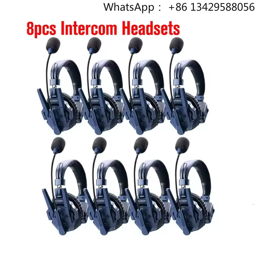 SYNCO Xtalk Master XM8 2.4G Full Duplex Noise Reduction Microphone Wireless Headset Intercom for Movie Live Studio Stage