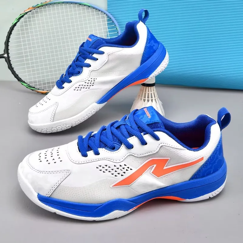Luxury Brand Mesh Breathable Men's and Women's Table Tennis Shoes Anti Slip and Shock-absorbing Youth Badminton Shoes