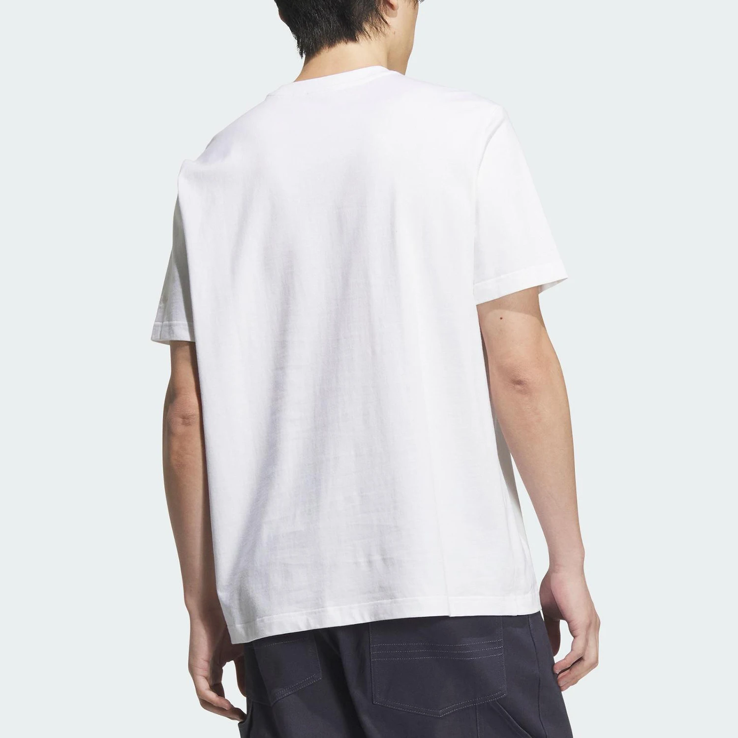 أديداس أوريجينالز للرجال كاجوال برقبة دائرية وأكمام قصيرة فضفاضة قابلة للتنفس JX2635 #2