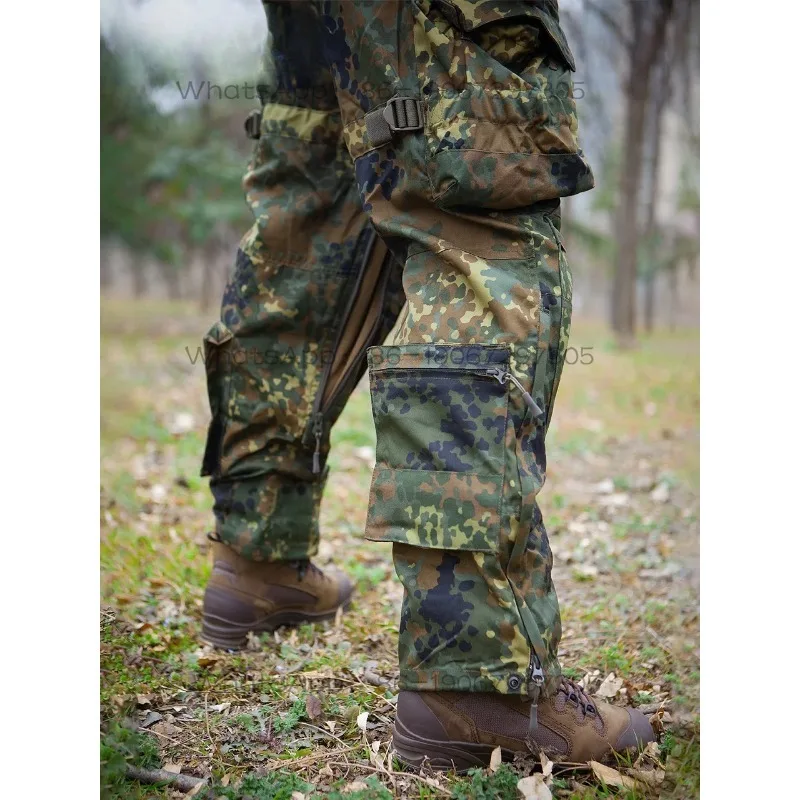 

Outdoor Jungle Spotted Tactical Anti Mosquito Combat Equipment, Multi Bag Straight Leg Long Pants