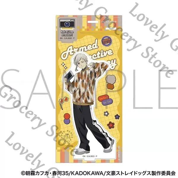 Genuine Anime Bungo Stray Dogs Fyodor D Nikolai Gogol‌ Sigma Dazai Osamu Cosplay Cartoon Acrylic Stand Figure Standing Sign Gift - view 3