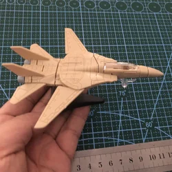 Mini Toys F-14A Fighter Tomcat Military Plastic Models Assemble Puzzle Figure Toy Aircraft Scene Sandpan Game Collection