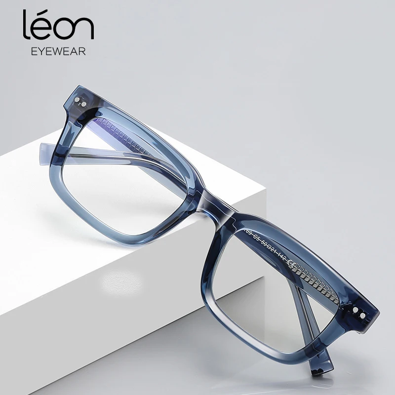 نظارات طبية بإطار مربع للسيدات بتصميم بسيط، نظارات قصر النظر للرجال، عدسات طبية لارتفاع نظارات القراءة