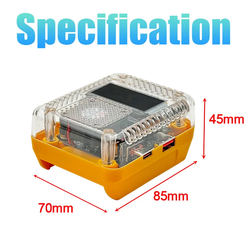 

Bidirectional charging and discharging 140WPD3.1TYPEC is suitable for Dewalt lithium battery charger digital display adapter 28V