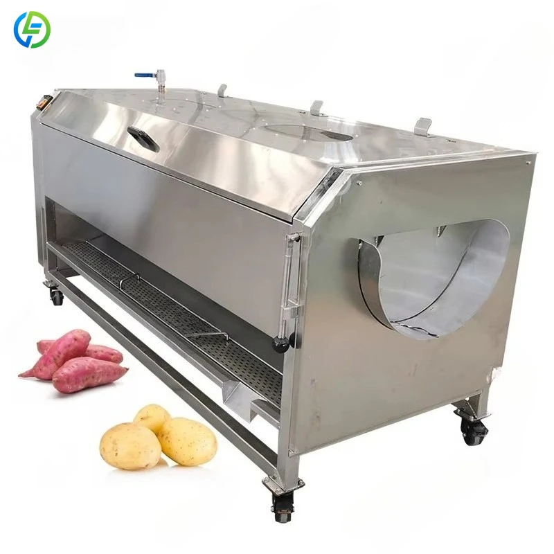 Customized 95% Peeling Rate Commercial Sweet Potato Peeler Clean 220V Cassava Peeling Machine in South Africa