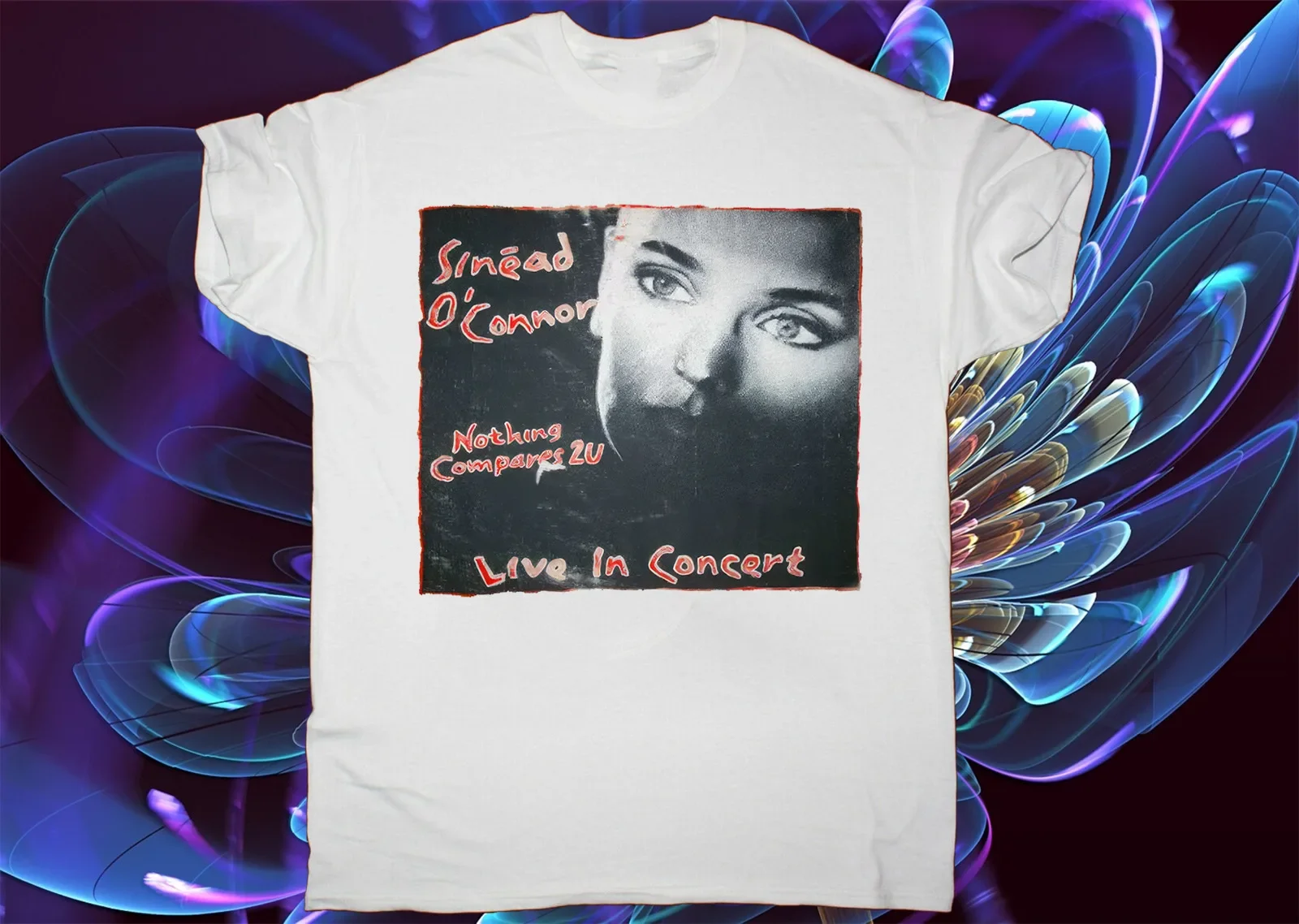 Rare Sinead O'Connor Signature White Singer S-4XL men CG582CModel