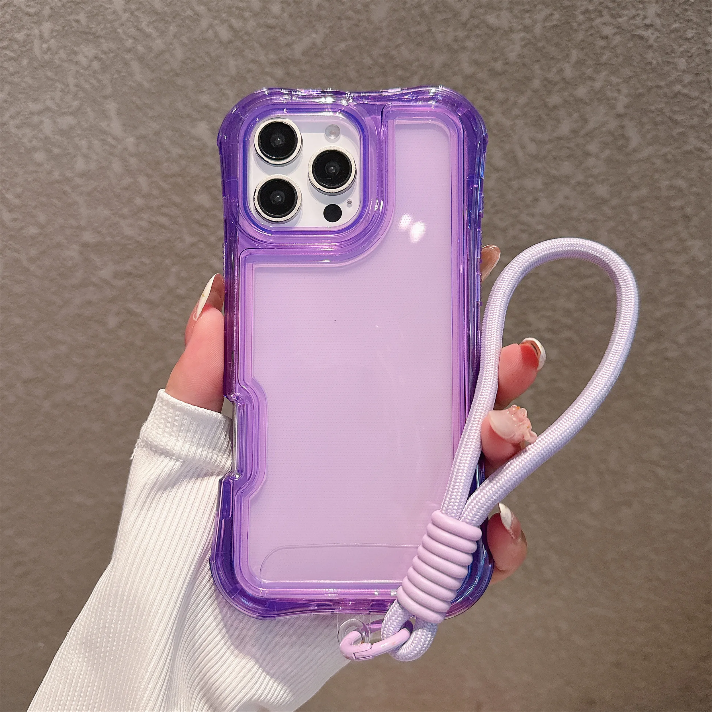 

Neon Color Transparent Shield Armor Shockproof Bumper Case For iPhone 16 14 15 13 16 Pro Max Clear Strengthen the Edge protect