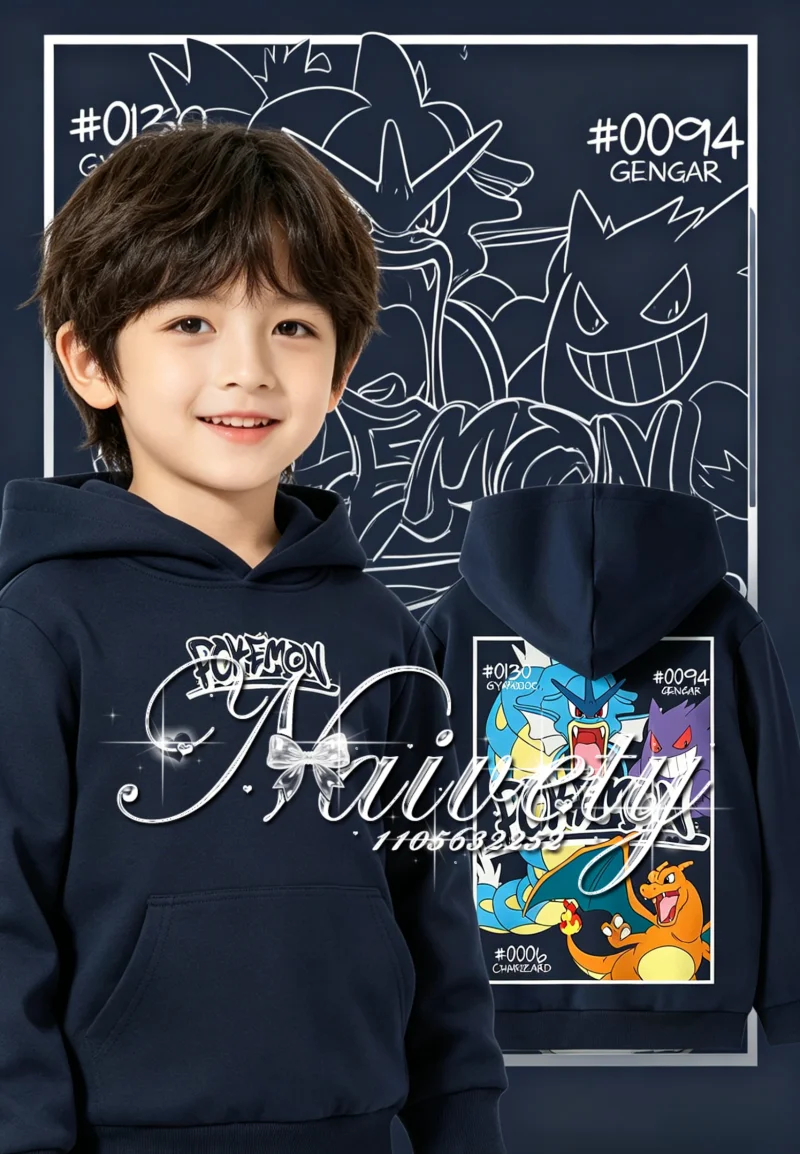Winter Clothing Kids Sale - Sweat-shirt à capuche décontracté Y2K en