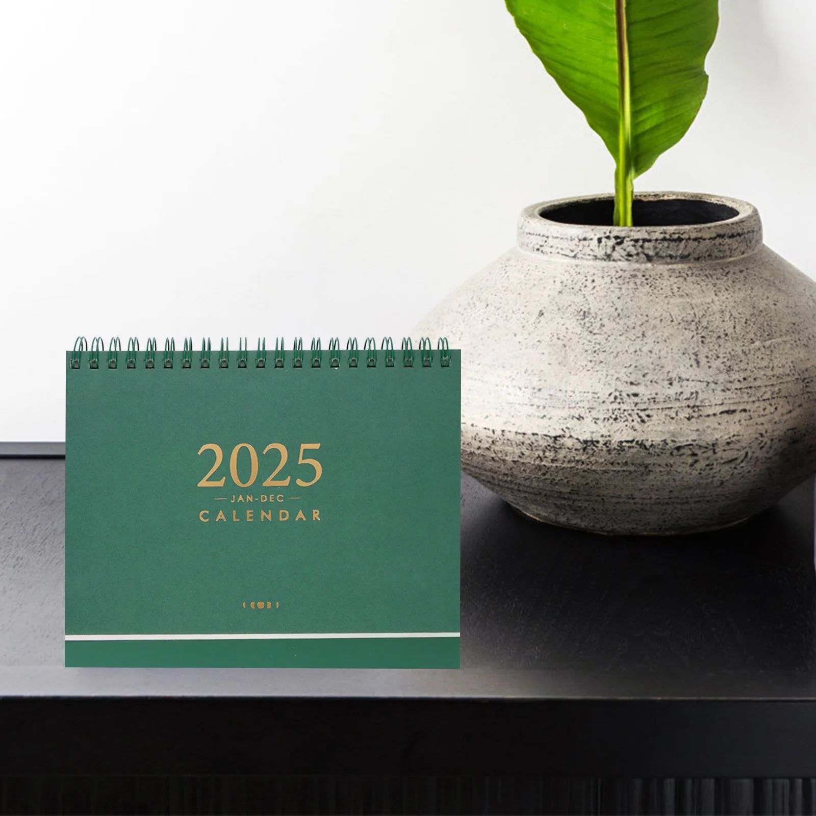 

Small Desk 2025 Daily Planner Aesthetic Office Decor Calendars for Green Traditional Calander