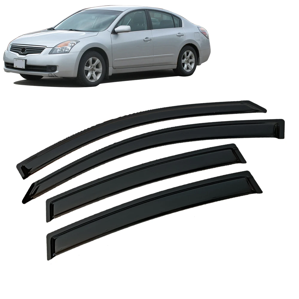 

Оконный козырек для Nissan Altima Sedan 2007 2008 2009 2010 2011 2012, ветровые дефлекторы, защита от дождя, дверной козырек, вентиляционные шторы, вентиляционный козырек