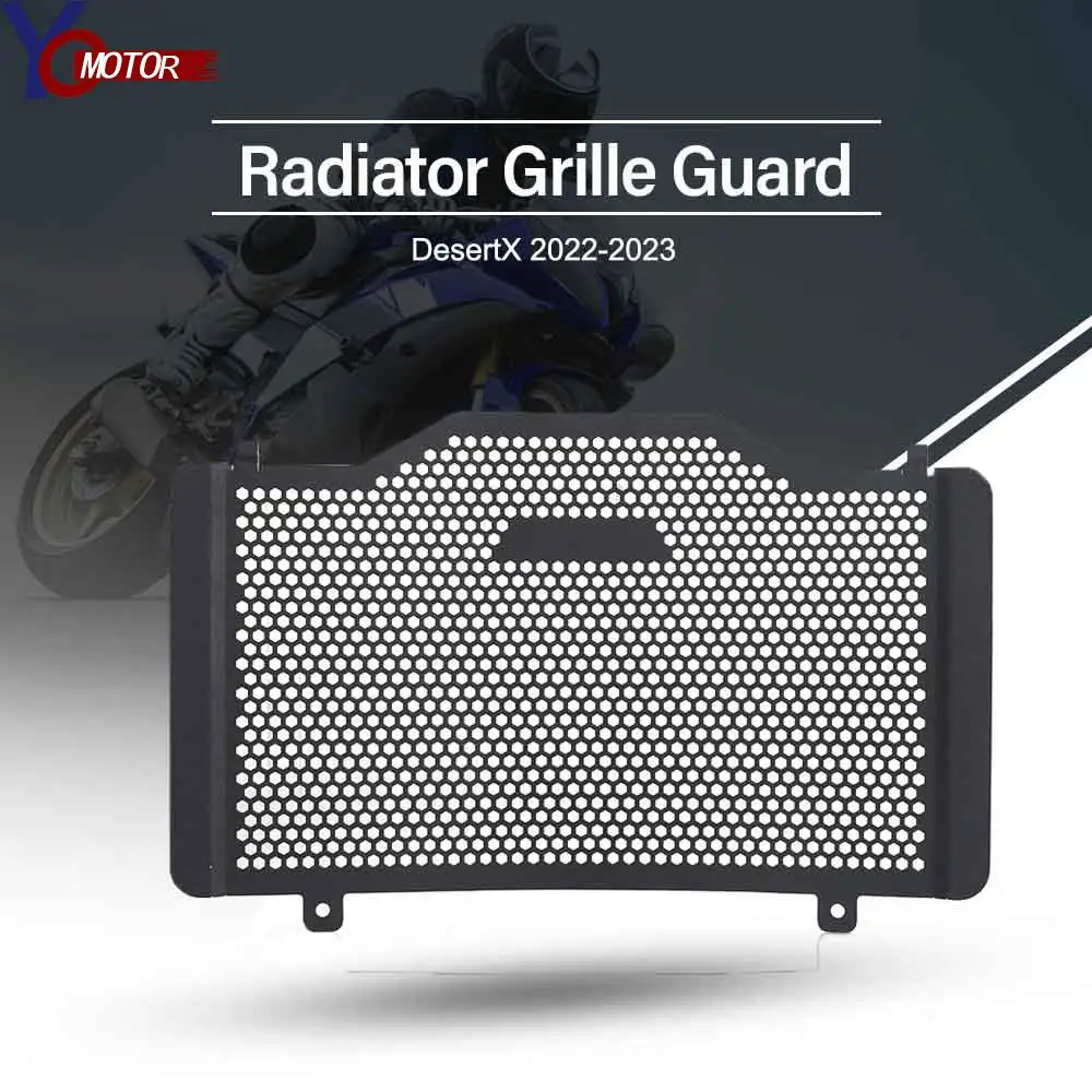 

Motorcycle Radiator Grille Guard Cover Protector For Ducati DesertX 2022 2023 Desert X Black Brand New CNC Aluminium Accessories