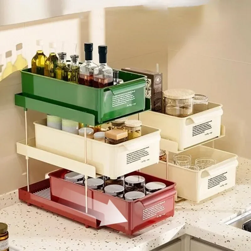 Tea Bag Storage Boxes, Coffee Capsule Holder Milk Tea Bar Water Cup Drawer Type Desktop Storage Racks Coffee Organizer Kitchen