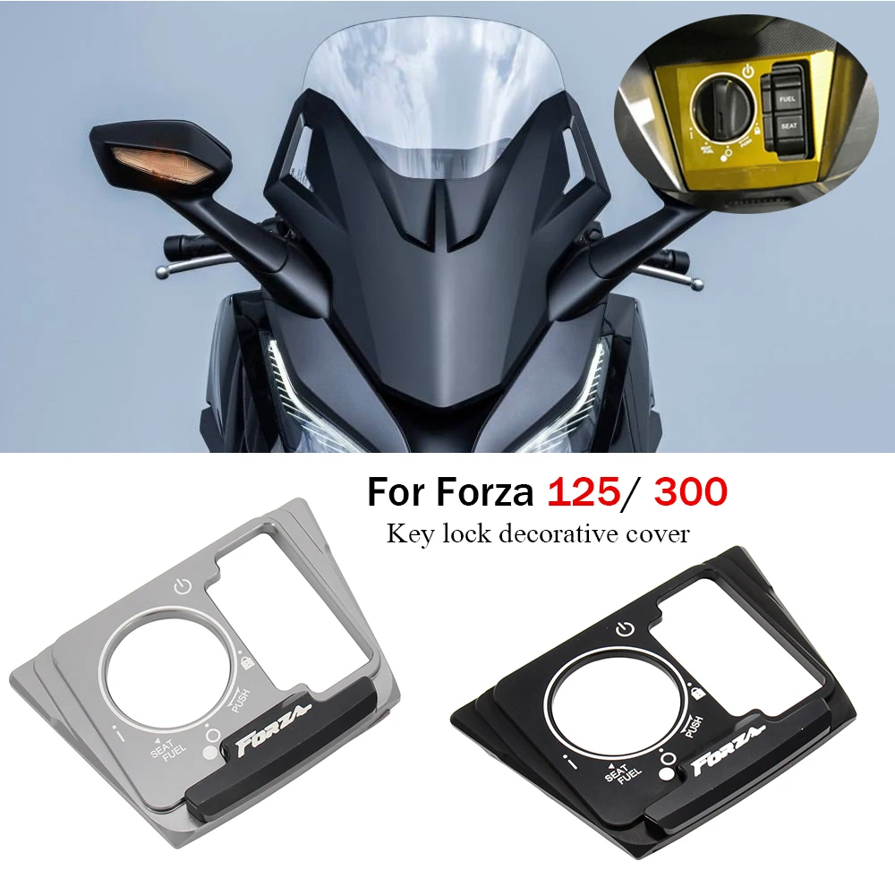 

Motorcycle Key Lock Seat Lock Cover Decorative Covers For Honda Forza 125 Forza 300 Forza300 Forza125 2017 2018 2019