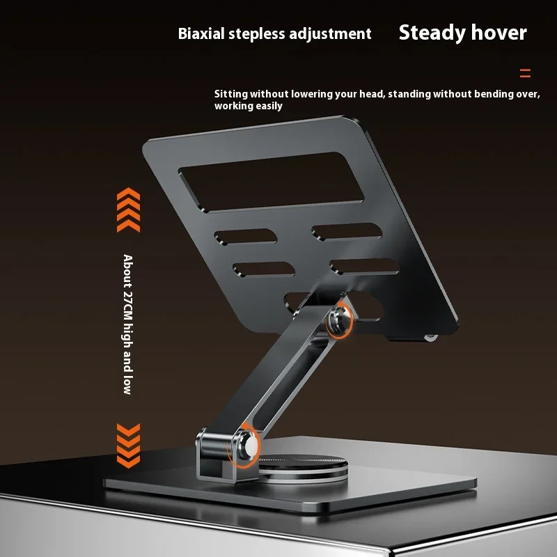 360° Rotating Desktop Metal Stand for Tablets and Phones Foldable Tablet Holder and Mobile Phone Stand Tablet Stand