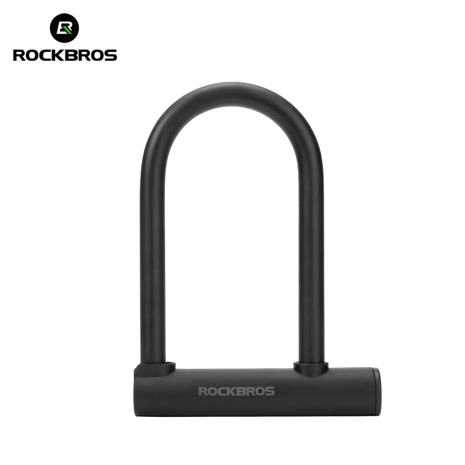 ROCKBROS Bicycle Lock Sturdy Durable Thickened Lock Body Anti-Theft U-Lock with Silicone Waterproof Shell Cyclying Accessories