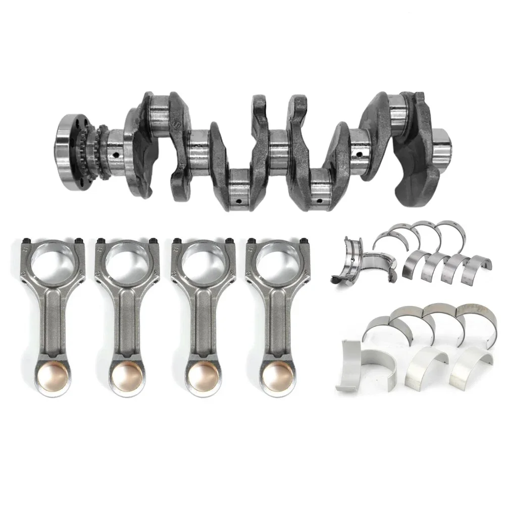 Engine Parts Rebuild Crankshaft Connecting Rod Main Bearings Set Fit 2.0 L L4 Diesel N47 For BMW 2.0L 11218515071