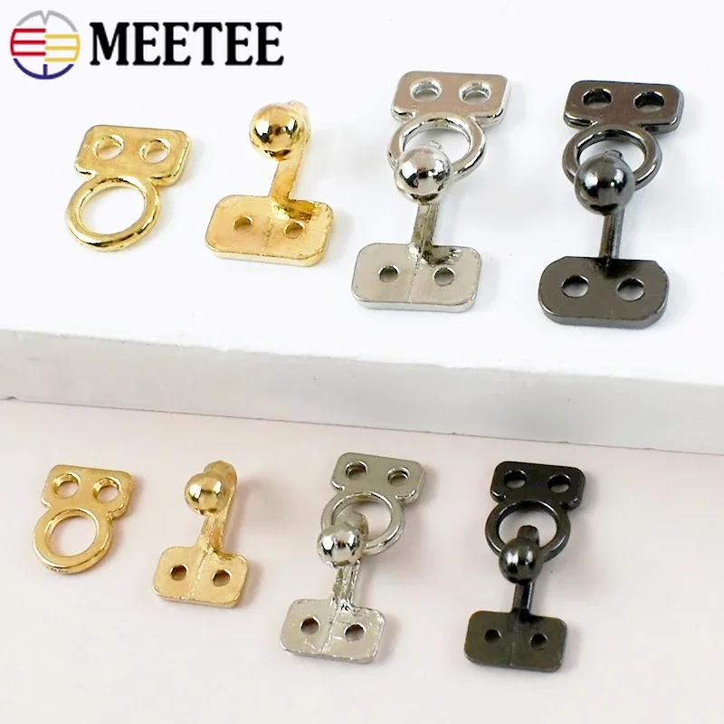 

10/20Pcs 18/25mm Invisible Metal Buckles Windbreaker Pants Belt Adjust Button Mink Coat Waistband Fastener Crochet Accessories