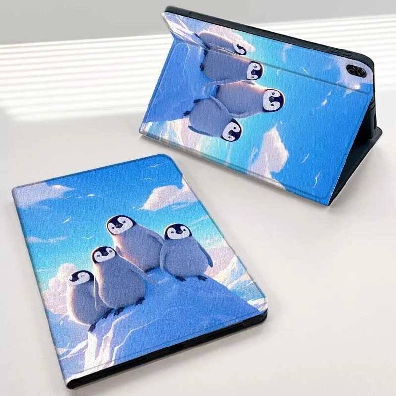 pinguim-arte-bonito-padrao-para-huawei-mediapad-matepad-air-se-pro-m6-m5-m2-115-104-101-11-122-108-132-caso-tablet