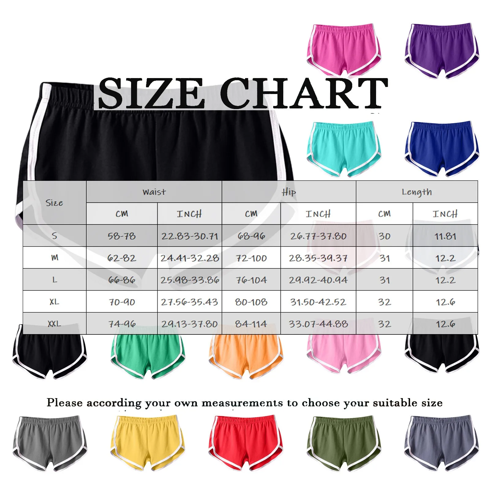 Women's Cotton Shorts Vintage Dolphin Short Pants Sexy Lounge Workout Bike Shor… - Image 6