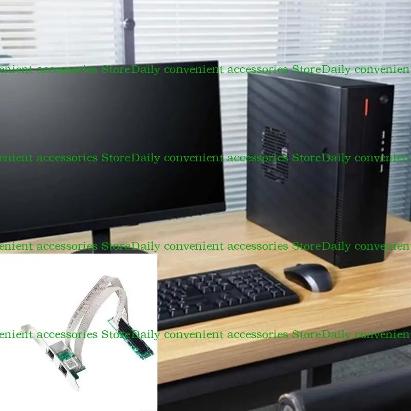 97QB M.2 đến 2 Cổng RJ45 2.5G Gigabit Ethernets Bộ điều hợp 2500Mbps 22x80mm