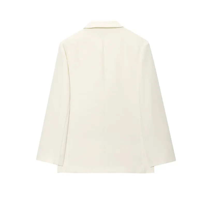 Lente 2025, damespak met dubbele rij knopen en lange mouwen, jaet en broek, tweedelige set, faionable Busin Wear