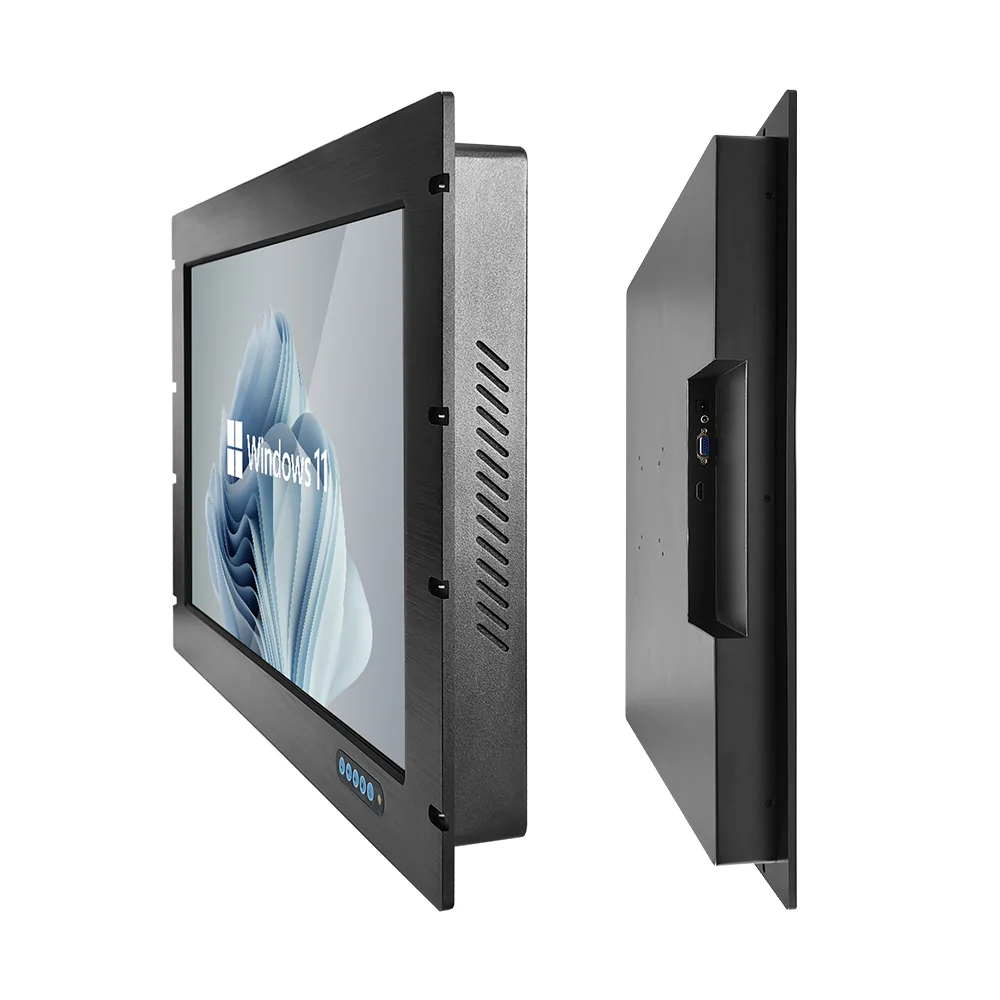19 Inch Rack Mount Waterproof Front Ip65 1000 Nits 1500 Nits Capacitance Industrial Touch Screen Monitor