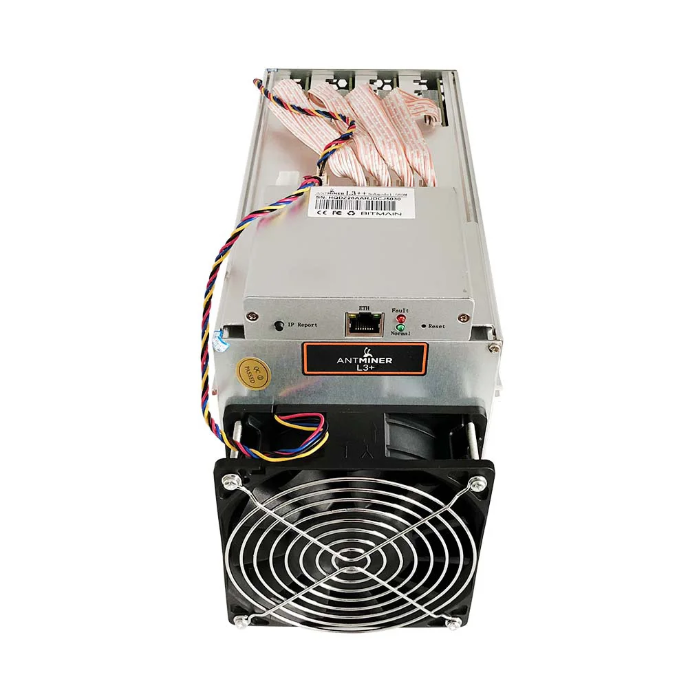 ANTMINER L3 + (مع PSU) Scrypt Litecoin Miner 504MH/s Crypto LTC Doge Coin Mining Rig ASIC LTC Miner Doge Miner Antminer L3 Plus